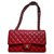 Classique Chanel TIMELESS Cuir Rouge  ref.307036