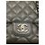 Timeless Bolsa Chanel Preto Acolchoado de Couro Caviar Clássico Jumbo com Aba Única - vista 4