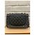Timeless Bolsa Chanel Preto Acolchoado de Couro Caviar Clássico Jumbo com Aba Única - vista 5