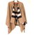 BURBERRY, NEW REVERSIBLE CHARLOTTE BURBERRY PONCHO CAPE WITH TAGS Beige Wool  ref.307472