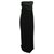 Lanvin Robe de soirée bustier noire avec nœud dans le dos 2013 Polyester  ref.308059