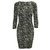 Michael Kors Black Printed Dress Polyester  ref.308070