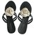 Chanel Sandals Black Cream Plastic  ref.308111