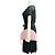 Mansur Gavriel Pochette a mezza luna rosa pastello - vista 9