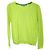 Bonpoint Suéter verde neon com decote em V