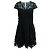 Comptoir Des Cotonniers Schwarzes Spitzenkleid mit zartem V-Ausschnitt