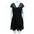 Comptoir Des Cotonniers Schwarzes Spitzenkleid mit zartem V-Ausschnitt - vue 2