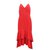Alice + Olivia Red Long Dress with Spaghetti Shoulder Straps Polyester  ref.308421