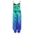 Roberto Cavalli Blue and Green Silk Jumpsuit   ref.308430