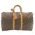 Louis Vuitton Keepall 45 Marrom Lona  ref.308479