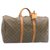 Louis Vuitton Keepall 50 Braun Leinwand  ref.308513