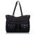 Gucci Black GG Canvas Abbey D Ring Tote Bag Leather Cloth Pony-style calfskin Cloth  ref.308584
