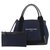 Balenciaga Blue Navy Cabas S Canvas Tote Bag Black Navy blue Leather Cloth Pony-style calfskin Cloth  ref.308587