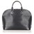 Louis Vuitton Black Epi Alma PM Cuir Noir  ref.308605