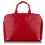Louis Vuitton Rojo Epi Alma PM Roja Cuero  ref.308623