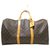 Louis Vuitton Keepall Bandouliere 50 Marrom Lona  ref.308905