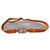 Dior Cinturones Naranja Cuero Lienzo  ref.308951
