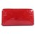 Louis Vuitton Zippy Wallet Cuir vernis Rouge  ref.309161