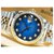 ROLEX Datejust combinación azul Gradación 10P diamond serie K para hombre Acero  ref.309204