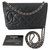 Wallet On Chain Chanel Negro Cuero  ref.309375
