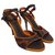 Autre Marque Heels Brown Orange Leather  ref.309382