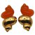Dior Maxi Shell Earrings Golden Metallic Metal  ref.309390