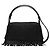 Simon Miller Borsa Mini Puffin Fringe In Pelle Vegan Nera Nero - vista 3