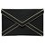 Yves Saint Laurent Pochette in pelle nera con busta YSL Nero Bianco Vitello simile a un vitello  ref.309467