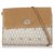 Dior Brown - Honeycomb - beschichtete Canvas-Crossbody-Tasche Braun Beige Hellbraun Leder Leinwand Kalbähnliches Kalb Tuch  ref.309473