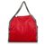 Stella Mc Cartney Stella McCartney Red Falabella Fold-Over Tote Bag Cloth  ref.309543