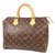Louis Vuitton Speedy 30 Womens Boston bag M41108 Brown Cloth  ref.310090