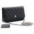 CHANEL Black Wallet On Chain WOC Shoulder Bag Crossbody Lambskin Leather  ref.310100