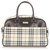 Burberry Brown House Check Canvas Handbag Multiple colors Beige Leather Cloth Pony-style calfskin Cloth  ref.310258