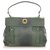 Yves Saint Laurent YSL Green Muse Two Embossed Leather Satchel Dark green Pony-style calfskin  ref.310280