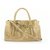 Prada BN1866 Beige Vitello Shine Leather Bow Shopping Bag with Strap  ref.310468