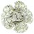 Chanel 05v Camellia Flower Ring Silver Crystal  ref.310480