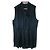 Blusa Prada sin mangas de seda negra Negro