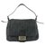 Fendi Grey FF Monogram Zucca Baguette Mamma Flap Bag Leather  ref.310654