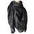 Louis Vuitton Chal Monograma Brillo Negro Seda  ref.310690