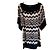Diane Von Furstenberg Vestido de seda DvF AYANA estampado chevron Castaño Negro Crudo