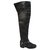 Dior p thigh boots 36 Black Deerskin  ref.310732