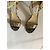 Sandali Jimmy Choo Moxy 110 in elaphe e rafia beige 39 Cachi - vista 9