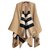 Burberry - Burberry, NEW REVERSIBLE CHARLOTTE BURBERRY PONCHO CAPE WITH TAGS - Caramel Wool  ref.310739