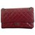 Chanel Bolsas Bordeaux Couro  ref.310751