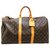 Louis Vuitton Keepall 45 Marrom Lona  ref.310756