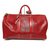 Louis Vuitton Keepall 50 Rosso Pelle  ref.310760