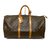 Louis Vuitton Keepall 50 Brown Cloth  ref.310797
