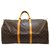 Louis Vuitton Keepall 55 Braun Leinwand  ref.310857