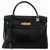 Hermès Paris Kelly 32 en cuir retourné noir Bijouterie dorée  ref.311098