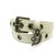 CHRISTIAN DIOR BELT SIZE 85 IN WHITE CREAM CANNAGE LEATHER BELT  ref.311120